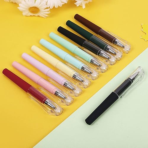 Miniatura 2 de 10 bolígrafos pequeños de tinta de gel, bolígrafos de tinta negra, bolígrafos de punta fina de 0.020 in, mini bolígrafos de escritura, bolígrafos de