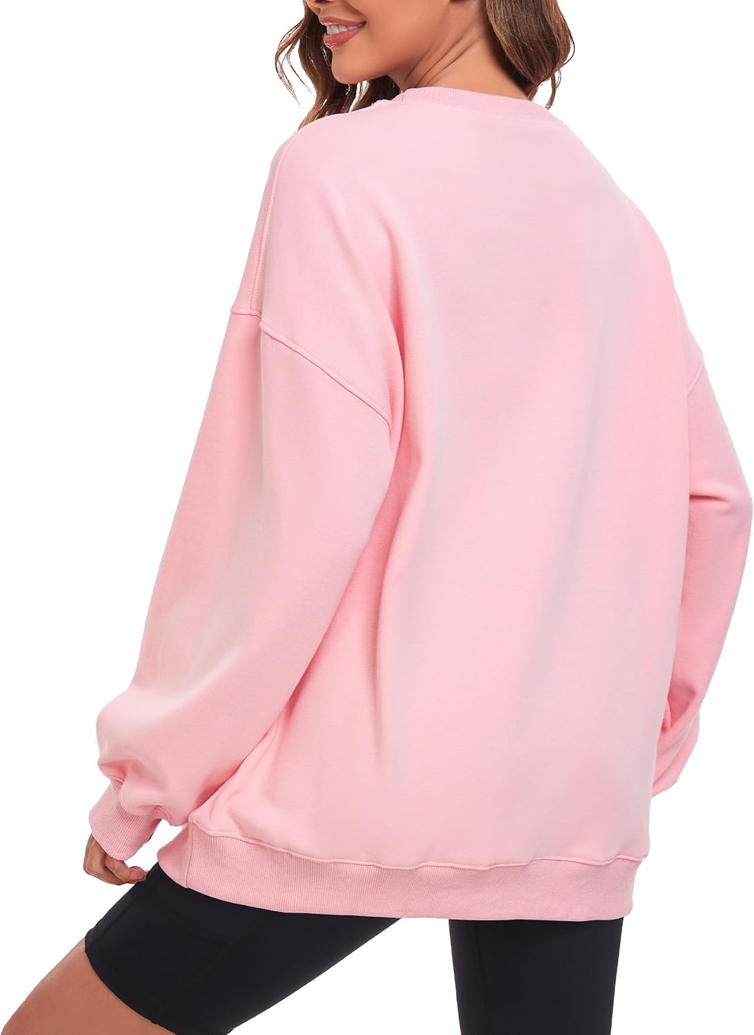 Oversized Sweatshirt for Women Crew Neck Fleece Sweatshirt Casual Long Sleeve Pullover Tops Trendy Clothes - Image 5