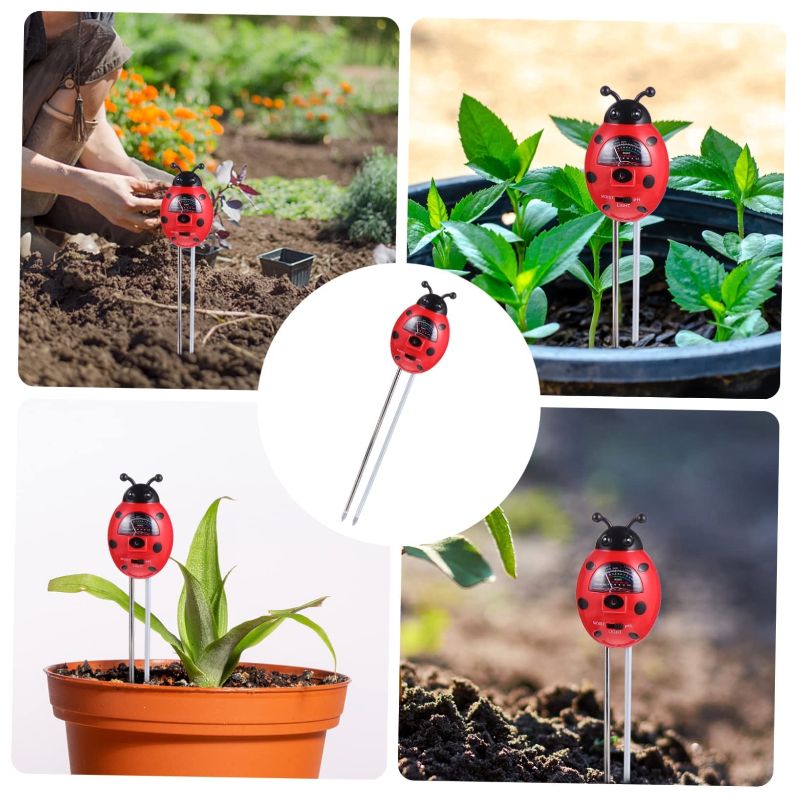 Toddmomy 3pezzi Tester Del Multifunzionale Misuratore Ph Umidità Giardinaggio Adatto Per Ed Facile Usare e
