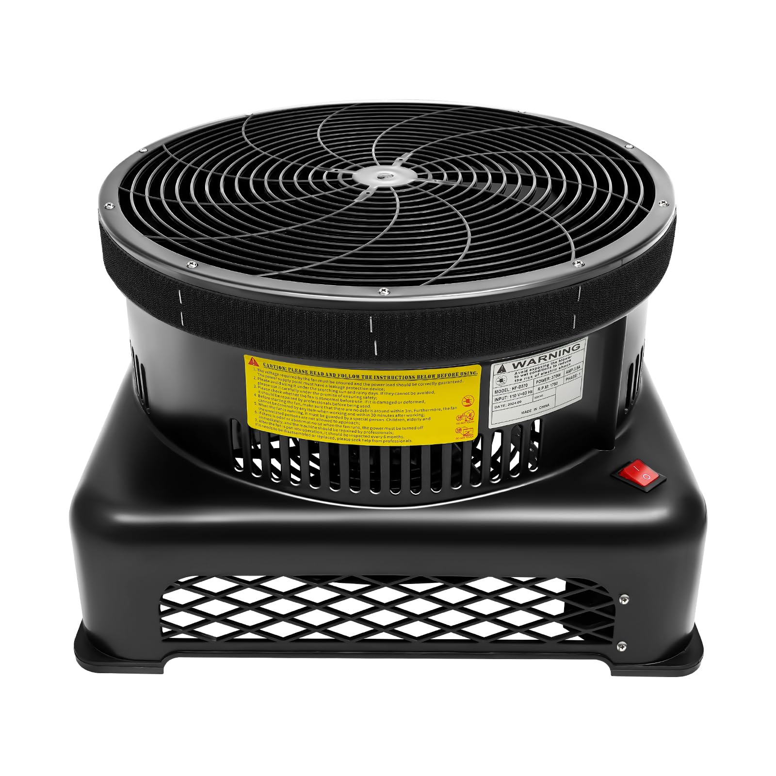 Air Blower Fan, 370W Inflatable Tube Man Blower, Air Blower for Waving Inflatable Tube Man Fly Guy Sky Puppet, Inflatable Puppet Dancer Blower for Business Store Party Sign Advertising, 5100m³/h Flow