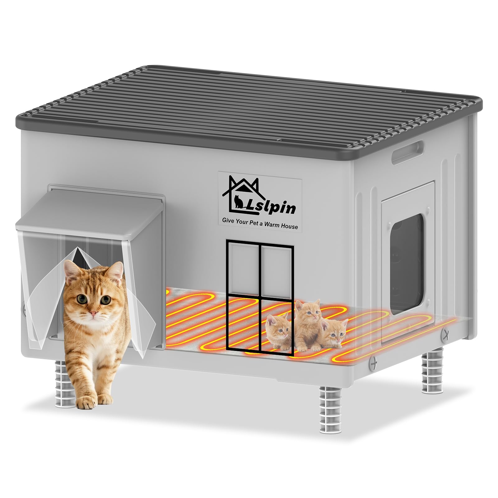 Casota Para Cao Exterior Casa Para Gatos Con Asa, Cu00f3moda Cama