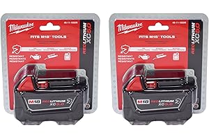 Milwaukee Tools 48-11-1850R M18 Fuel XC Extended Capacity 5.0Ah Battery 2-Pack