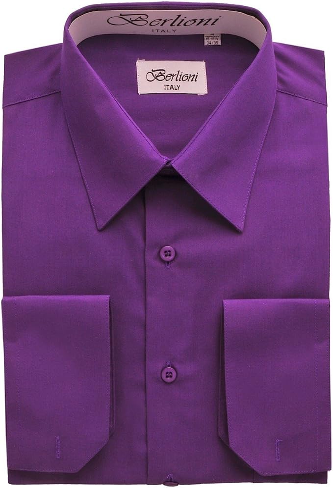 Elegant Men’s Button Down Purple Dress Shirt at Amazon Men’s Clothing