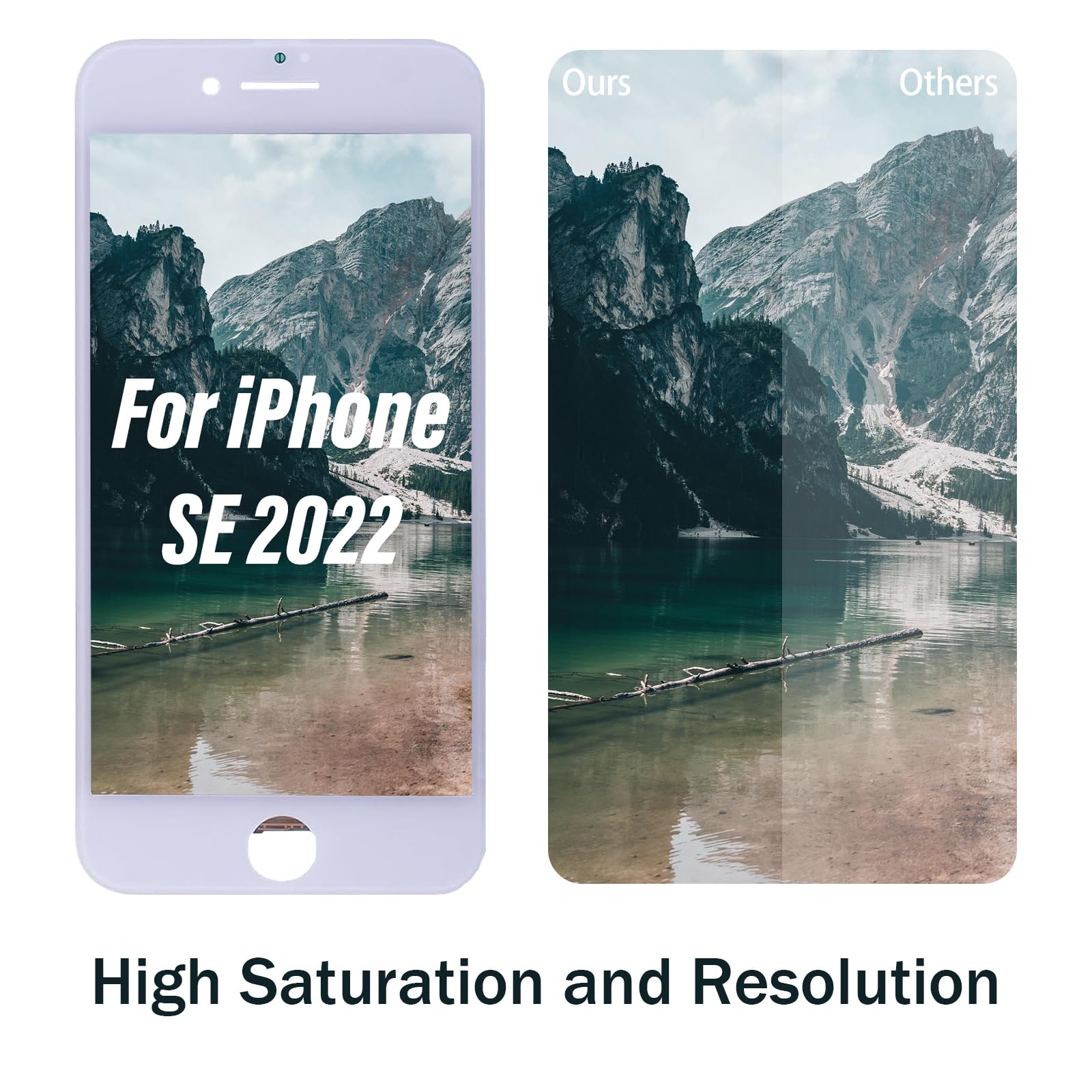 Amazon.co.jp: iPhone SE 2022 3rd Screen 交換用 LCD ホワイト 4.7