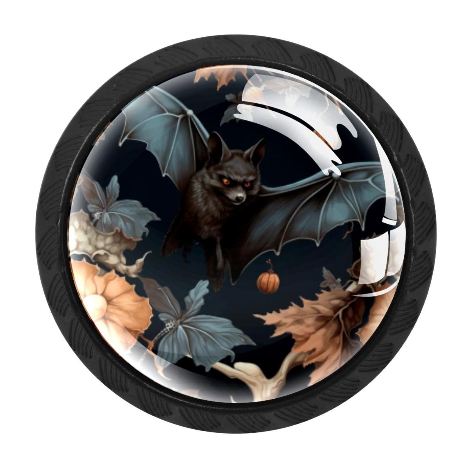 CHENZZZZ Bat Cabinet Knobs 4 Pieces Drawer Kitchen Cabinets Dresser Cupboard Wardrobe Unique Pulls Handles