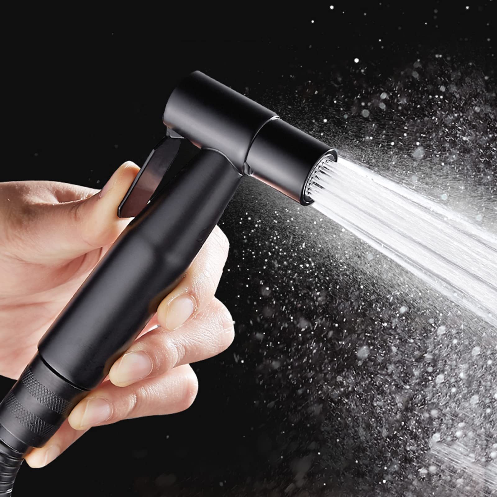 Bateria prysznicowa bidet toaleta bidet spray czarny stal nierdzewna ręczny spryskiwacz bidet głowica toaleta głowica prysznicowa opryskiwacz ze stali nierdzewnej czarny do czyszczenia ręczników