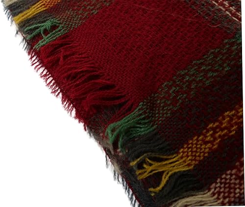 Miniatura 3 de Wander Agio - Bufanda envolvente con diseño a cuadros o triangular para mujer, cálida y larga, de punto, sensación de cachemira, chal para el