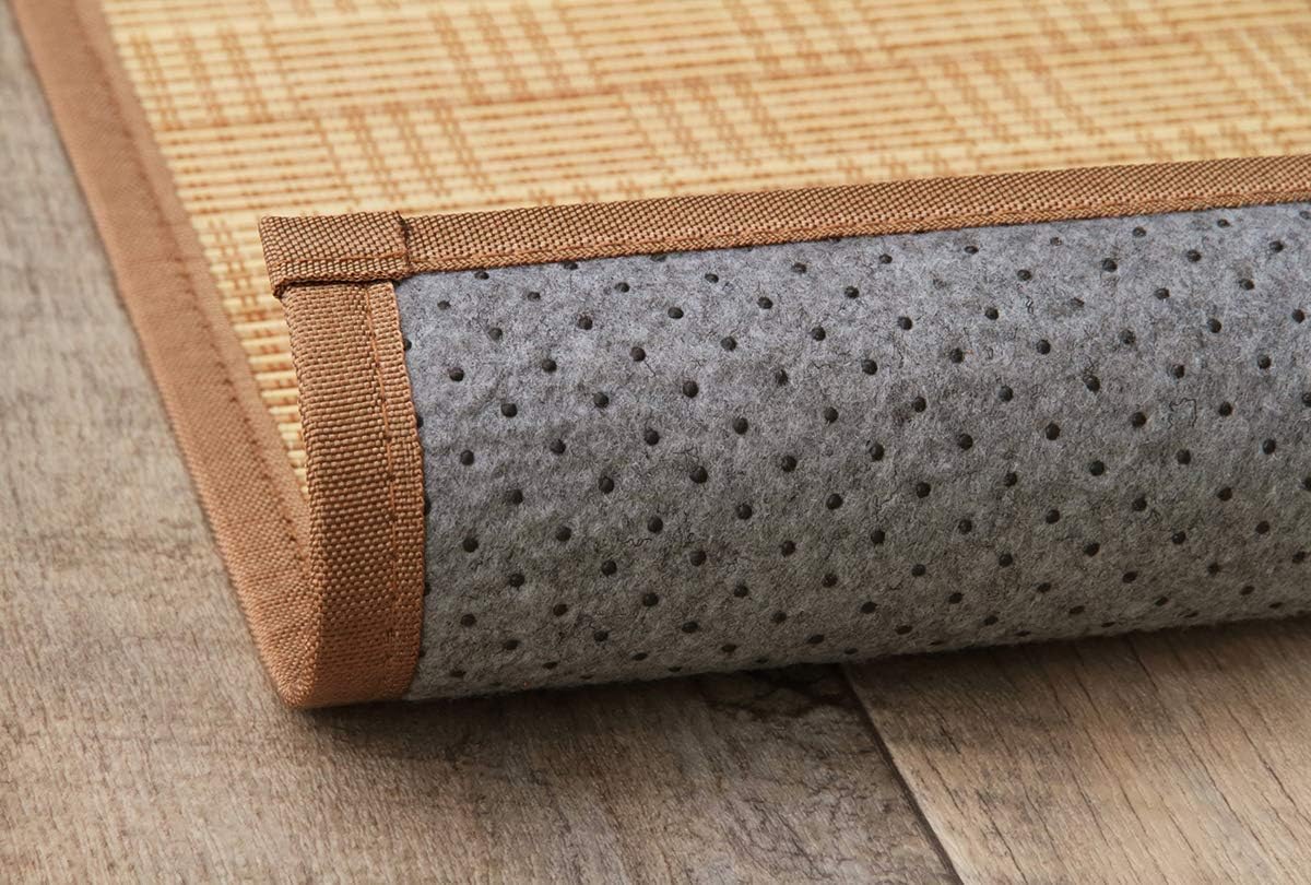 ついに再入荷 イケヒコ 竹 ラグ カーペット ヨーク 裏地付き 天然素材 丈夫 抗菌防臭 消臭 お手入れ お掃除 簡単 楽 ベージュ 約174 174cm 流行に Carlavista Com