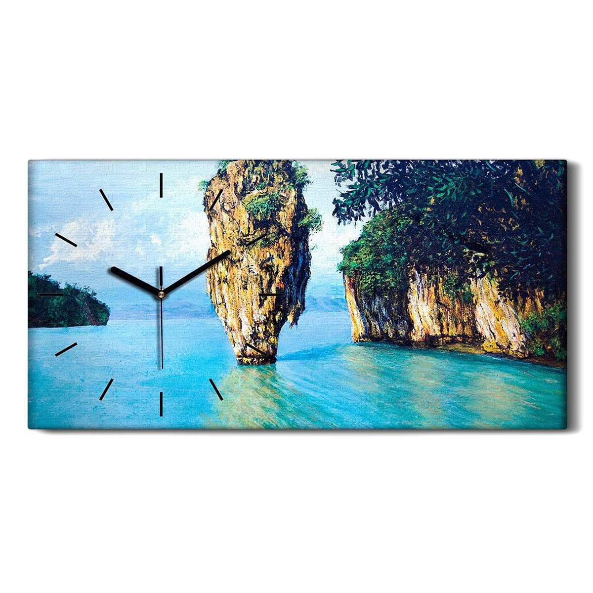 Horloge Silencieuse Sans Tic Tac Toile Déco Salon Chambre