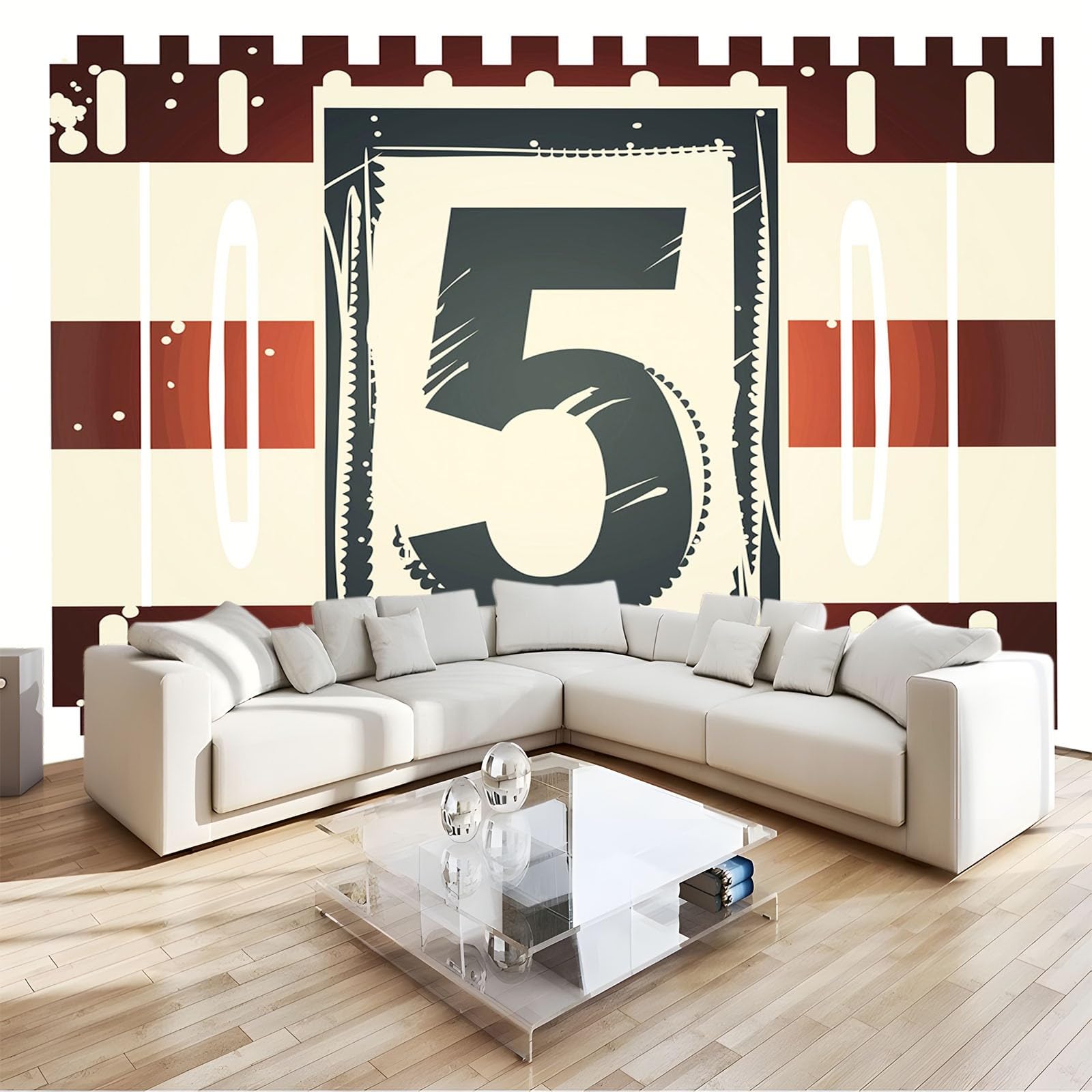 Papier Peint Panoramique Rétro Cinéma numérique grand format poster mural vintage