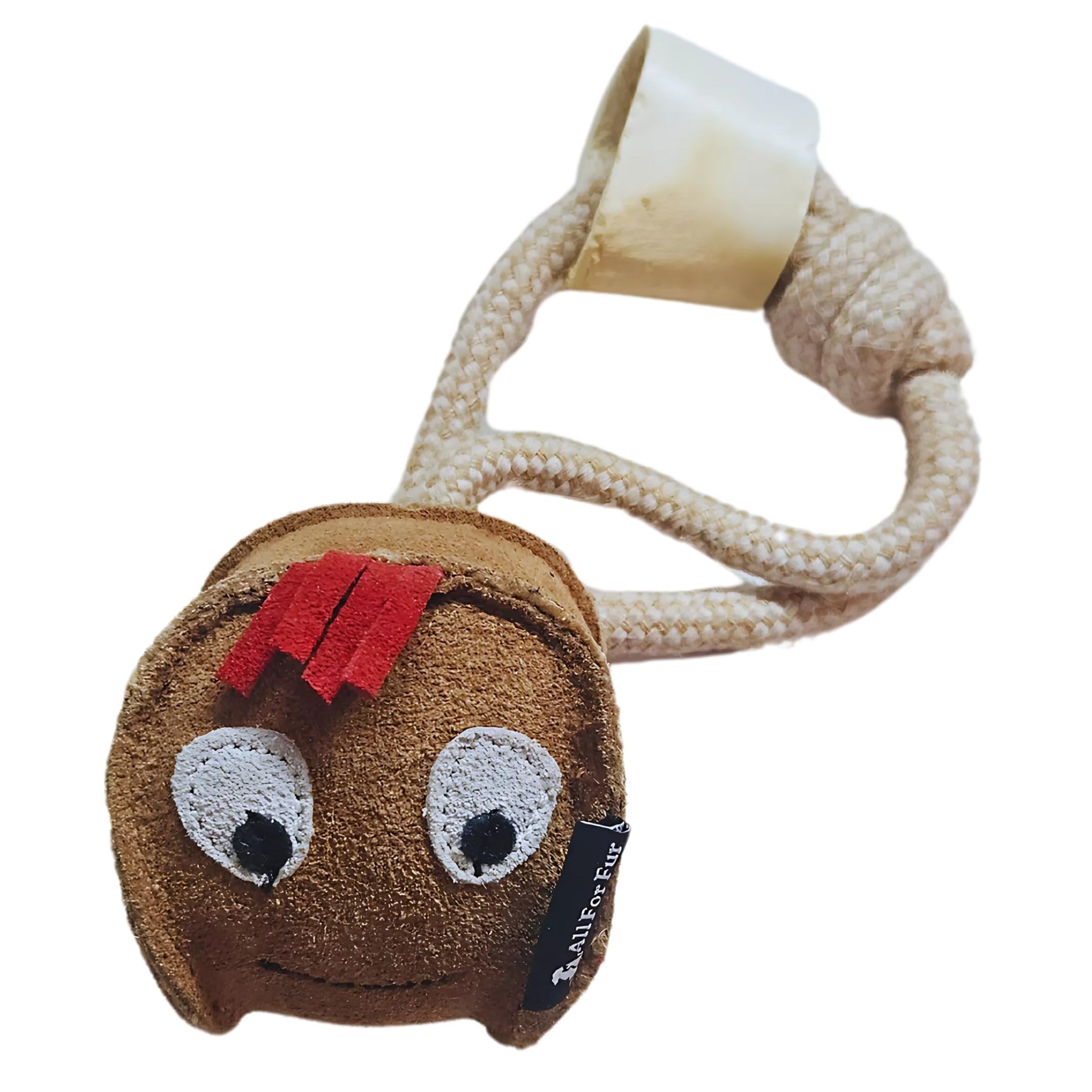 All For Fur Smiley Ball Dog Toy Premium Natural Suede Leather Chew & Rope Toy | Durable, Non-Toxic & Eco-Friendly | Fun Luxury Pet Accessory for Small, Medium, Large & XL Dogs (B0CVBMWZLP) Amazon Price History, Amazon Price Tracker