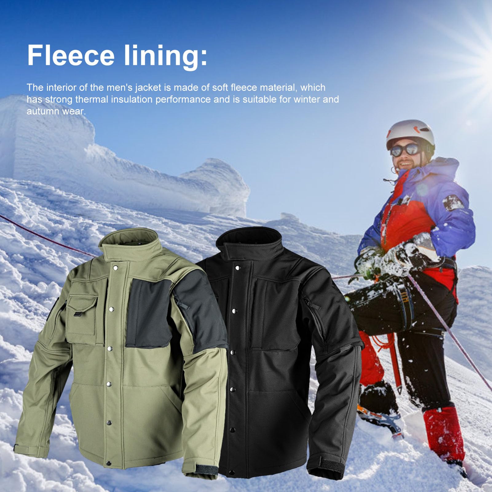 Giacca antipioggia da uomo, riutilizzabile, giacca da trekking superiore, calda giacca primaverile, eccellente durata, essenziale da viaggio, cappotto impermeabile da uomo per corsa, neve,