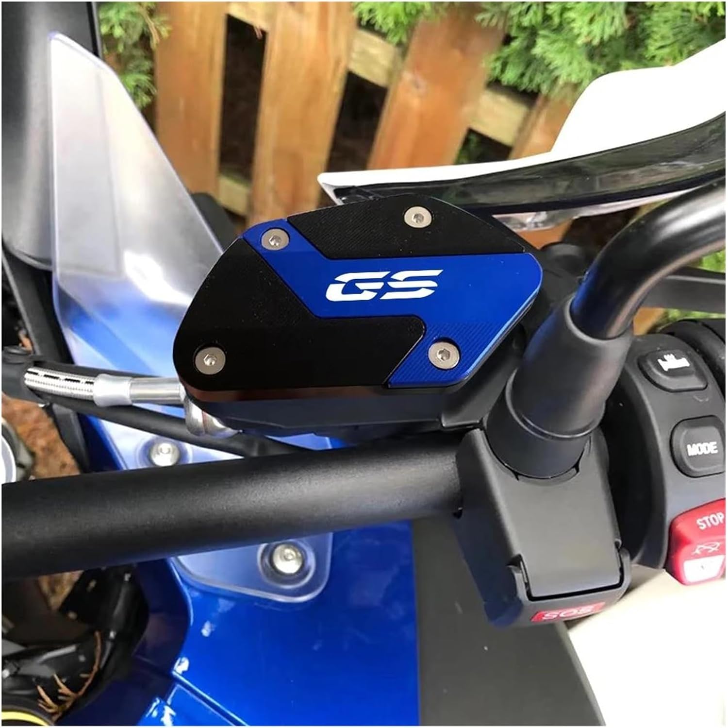 For R1200GSA R1200GS R1250GS Adventure R1250 GS Motorcycle Front Clutch Brake Fluid Reservoir Caps Oil Tank Cover(TITANIUM)