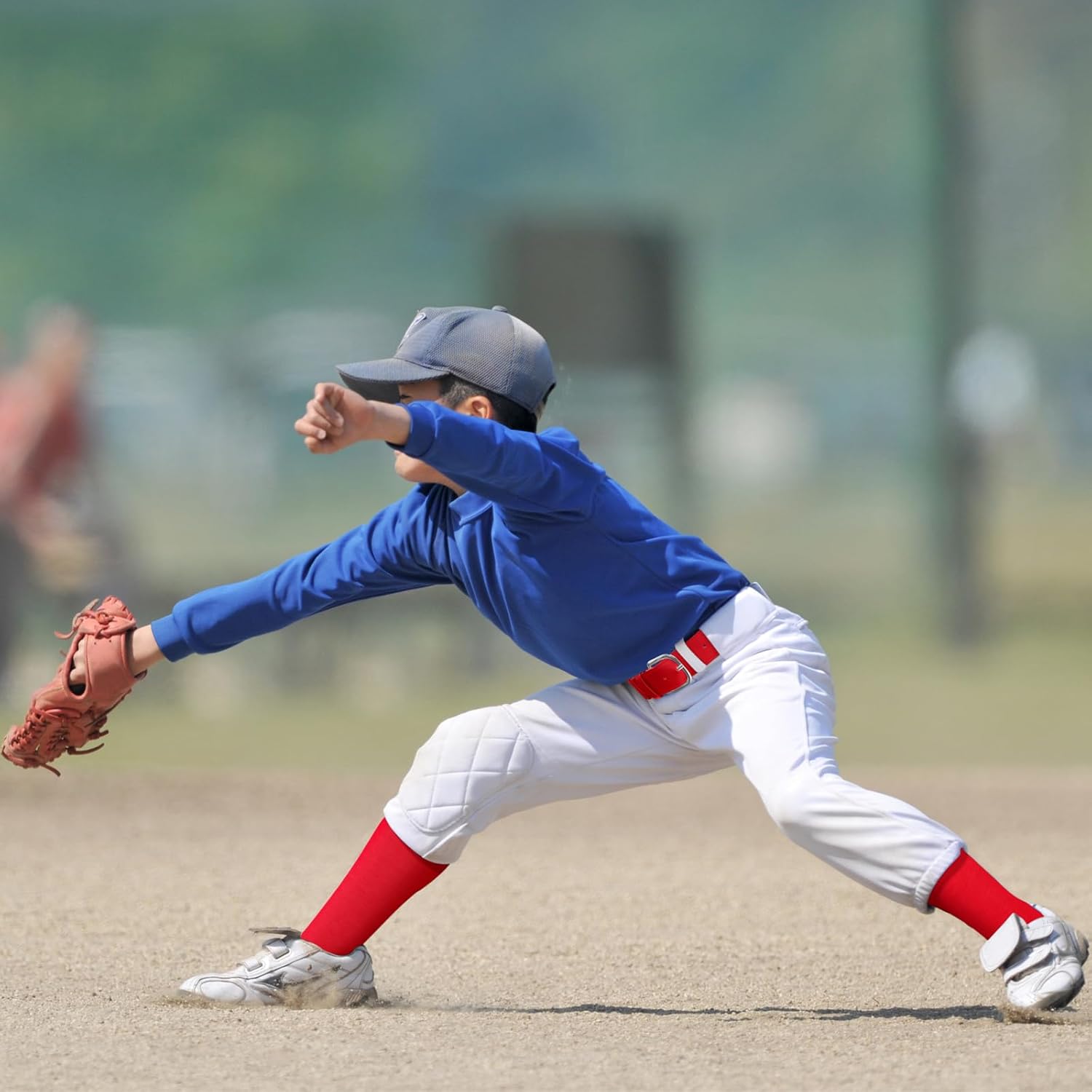 Ramede Youth Baseball Softball Socks and Adjustable Belt Combo Set for Boys Girls Kids - Image 2