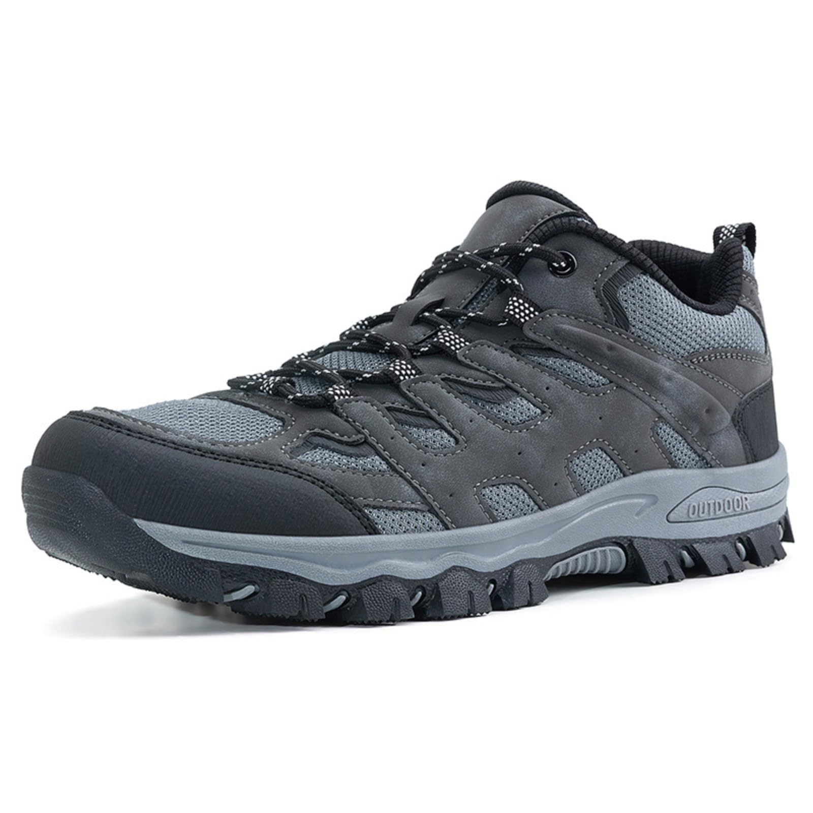 Scarpe da trekking da uomo Camouflage impermeabile antiscivolo,Scarpa da trekking bassa Suola dentata robusta,Camminare montagna Campeggio foresta Outdoor All Terreni