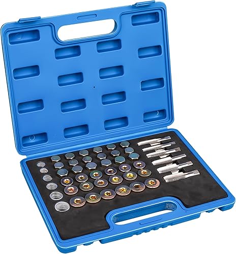 Luney Kit de reparación de tapón de drenaje de bandeja de aceite, kit de herramientas de reparación de roscas de extracción de aceite de drenaje de