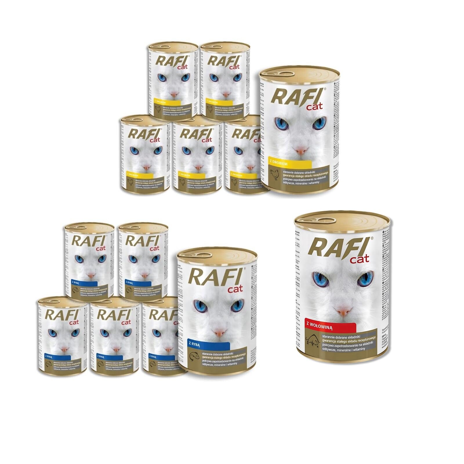 PREMIUM Wet Cat Food -Dolina Noteci Non-Allergic Nutritious -Complete Diet for Adult Cats -RAFI 415g