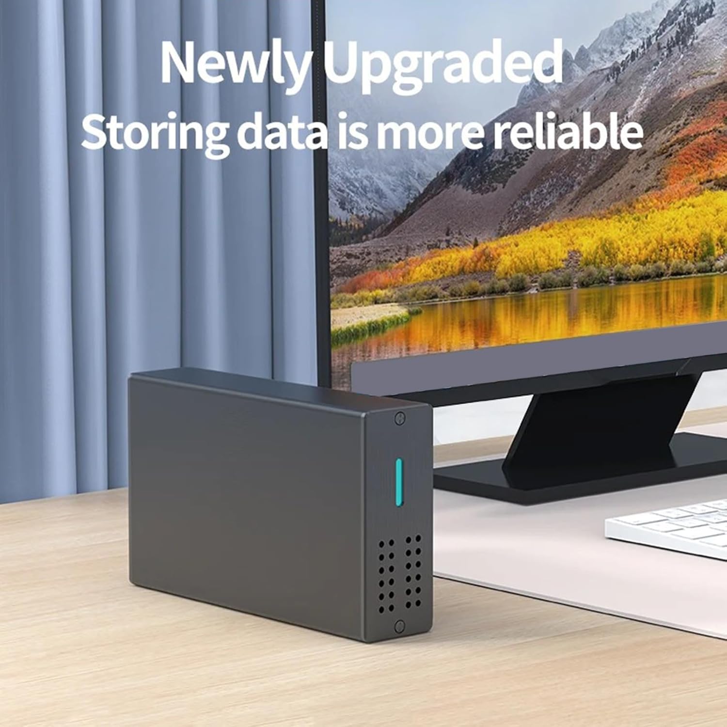 Double Bay Hard Drives Enclosure For 2.5inch HDDs USB3.0 40TB Capacity External HDDs Bay Aluminum Case