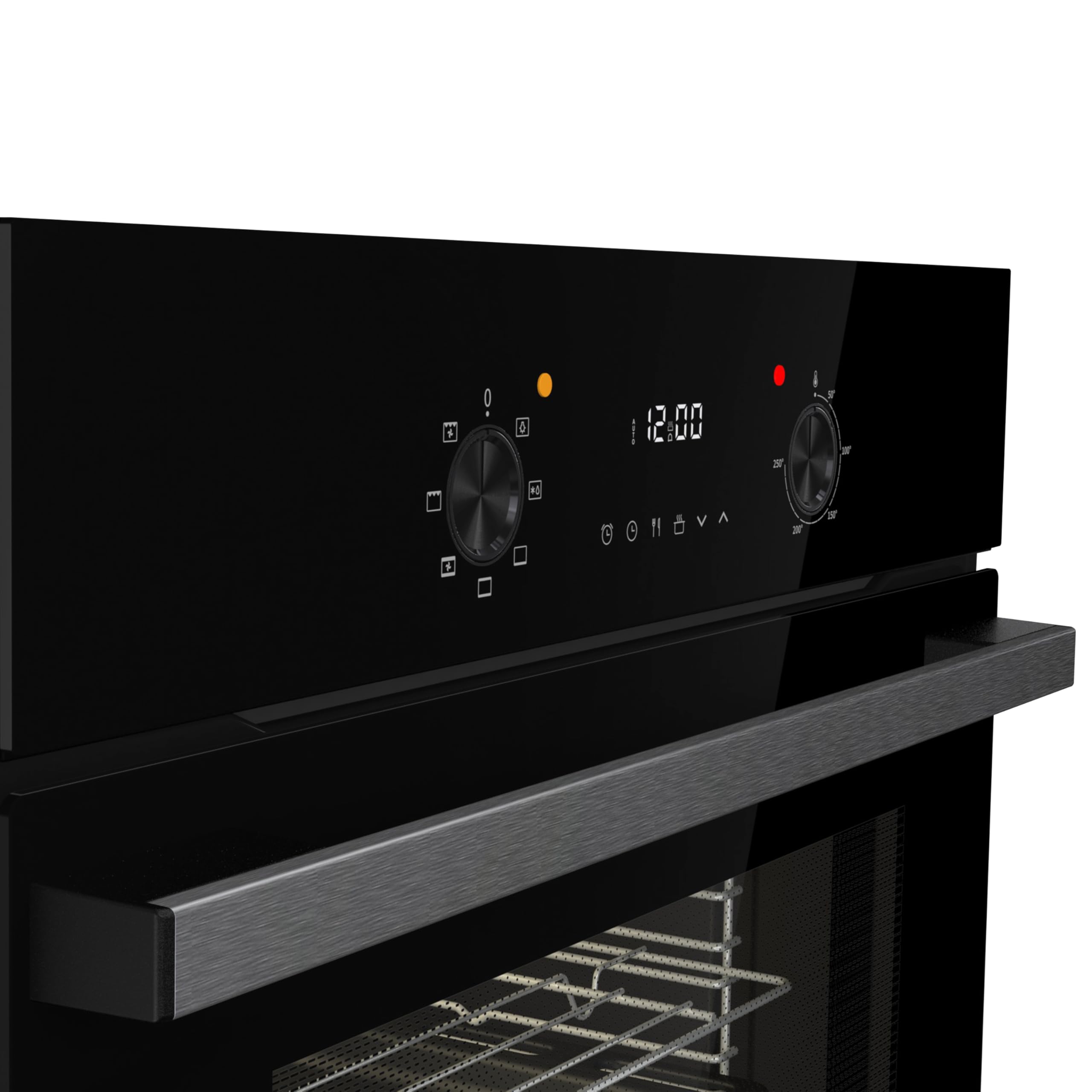 Hisense BI62220ABGUK - Built-in 61L Electric Single Oven with LED Display, Programmable Timer- Black - 530x595x595 mm (DxWxH) - A Rated, Extra Large — view 14