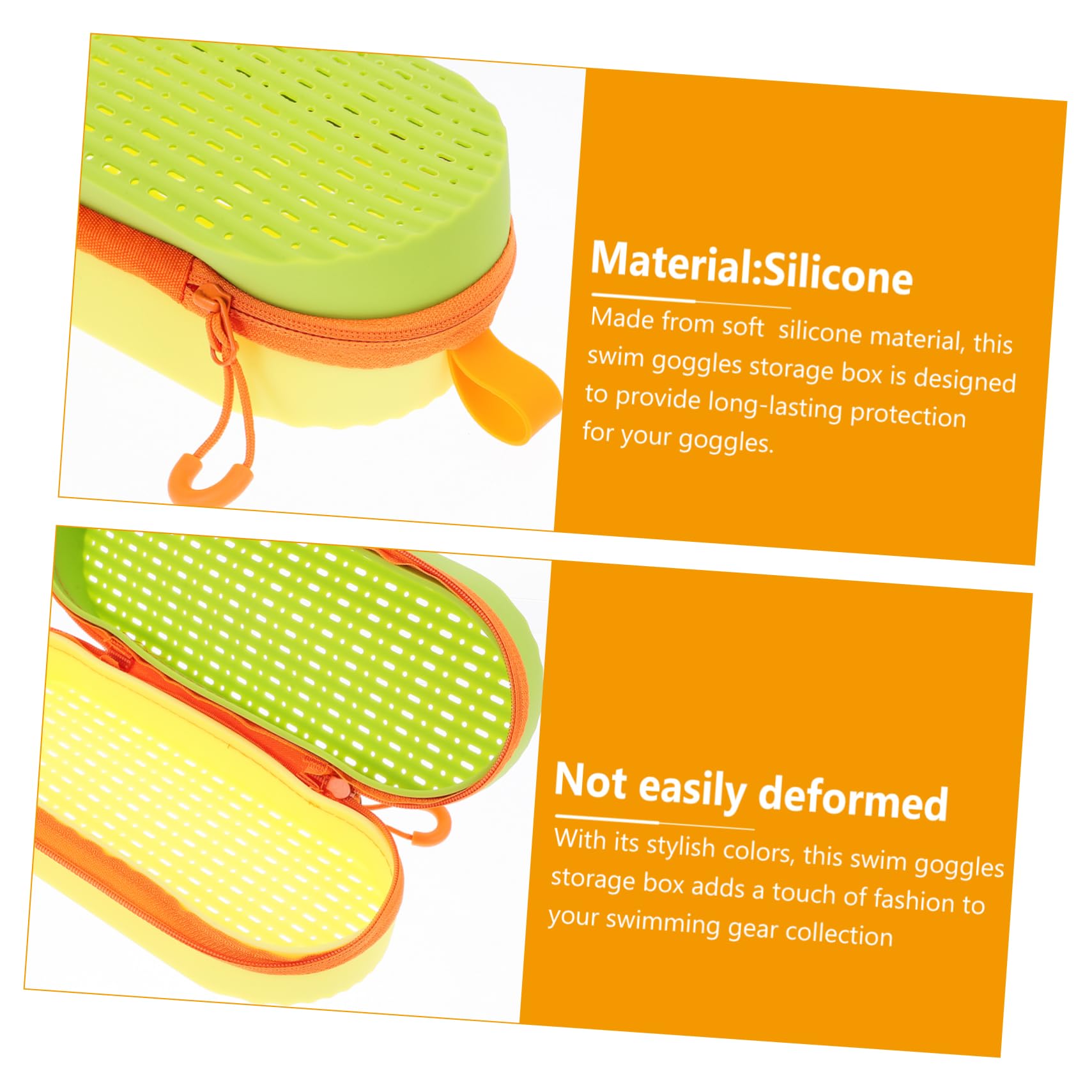 Sosoport 4 Pezzi Scatola Di Immagazzinaggio Per Occhialini Da Nuoto Scatole Caryying Per Occhialini Da Nuoto Custodie Per Occhiali Colorati Custodie Per Occhiali In Silicone Custodie Per