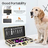 Vista 4 de Herramienta de peluquería Estuche de viaje para peluquería Clipper Trimmer Holder Caja organizadora Caja de herramientas con cerradura, kit de corte