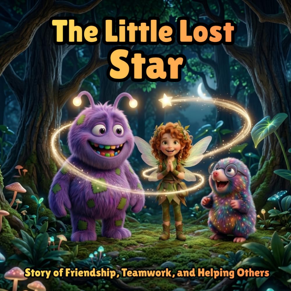 Flolly and the Little Lost Star: A Magical Bedtime Story of Friendship, Teamwork, and Helping Others (The Brave Adventures of Flolly: Tales from the Enchanted Forest)