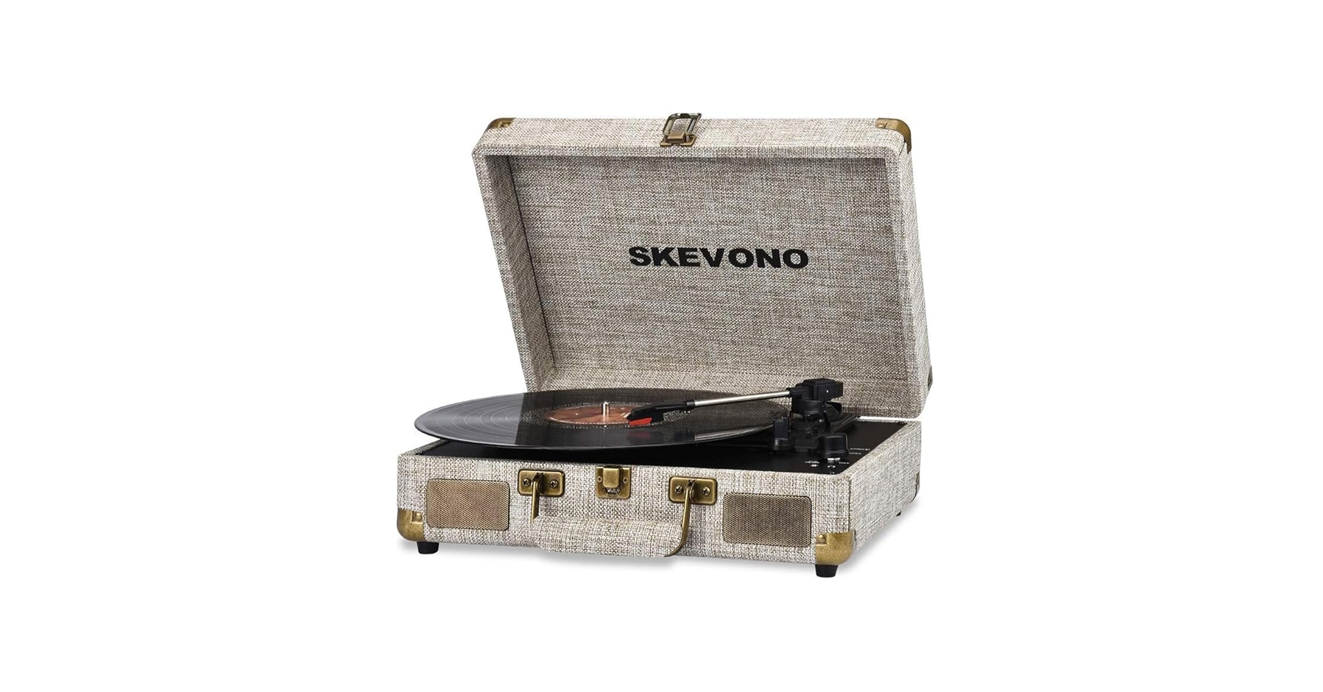 Amazon.com: SKEVONO Vinyl Record Player Turntable with Built