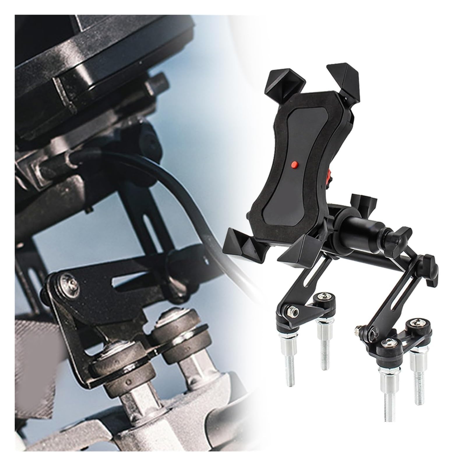 Motocicleta Soporte Placa GPS para B&M&W G 650 X para Challenge Motocicleta Ajustable Extensible Teléfono Navegación Soporte Placa GPS Soporte