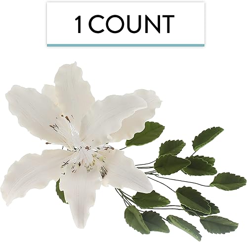 Miniatura 2 de Global Sugar Art Shrine Lily Sugar Cake Flowers - Espray para tartas de azúcar, color blanco, 1 unidad por el chef Alan Tetreault