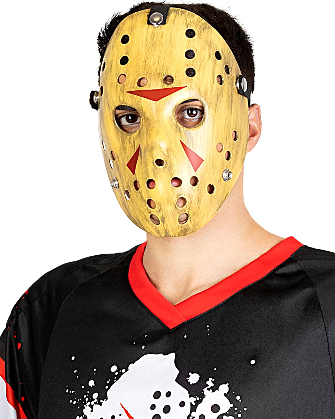 Official Jason Friday the 13th Mask for Men and Women, Horror Fear Accessories for Adult, Carnival, Halloween and Party Accessories