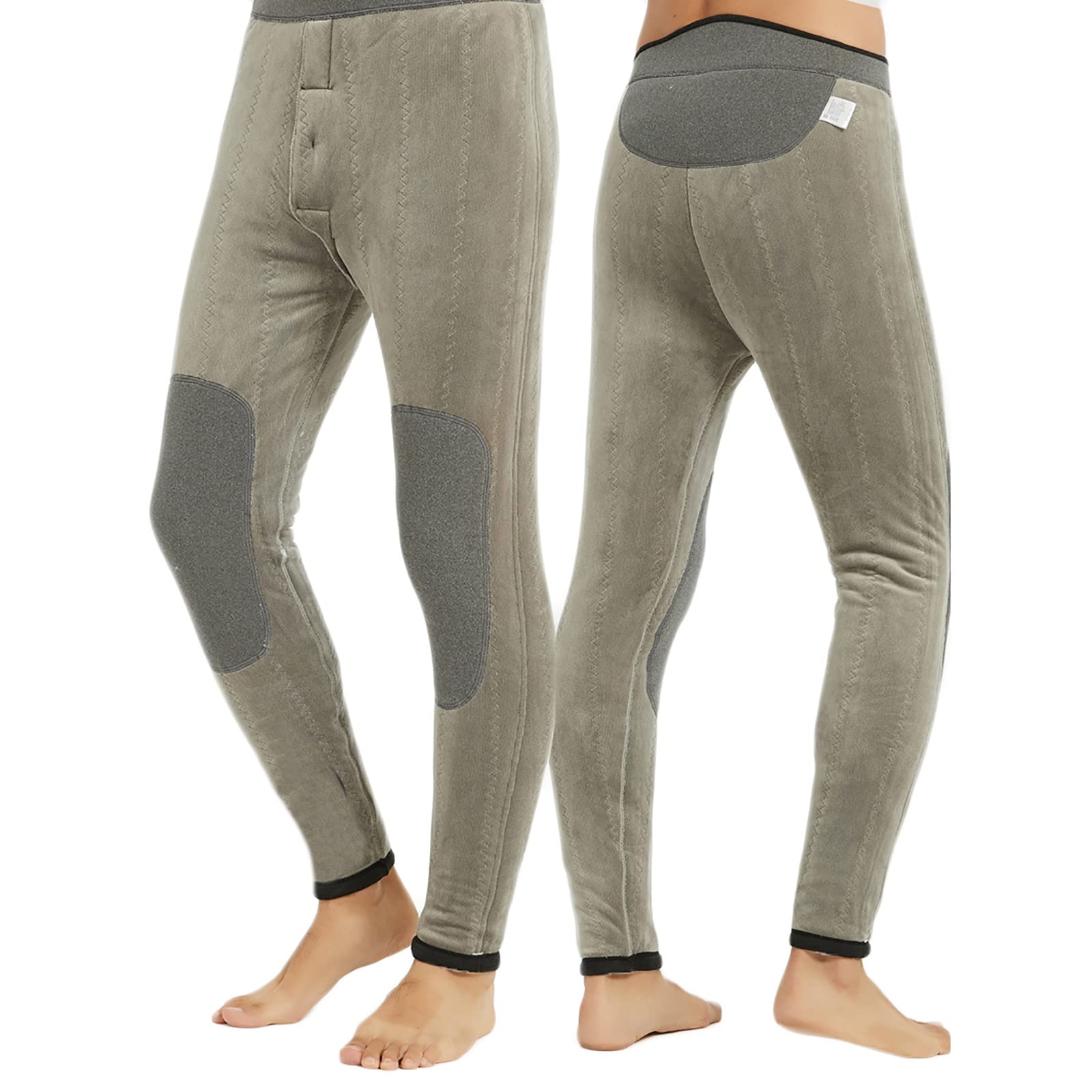 G&F Hommes Caleçon Long Thermique Bas Leggings Doublé Polaire sous-vêtements Thermiques Séchage Rapide