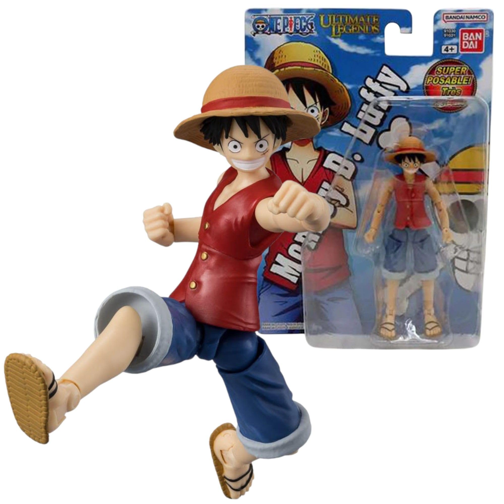 BANDAI Ultimate Legends Luffy Action Figure - 12.5cm Luffy Anime Figure With 27 Points Of Articulation And Accessories - Gift Collectable One Piece Anime And Manga Merch Figures
