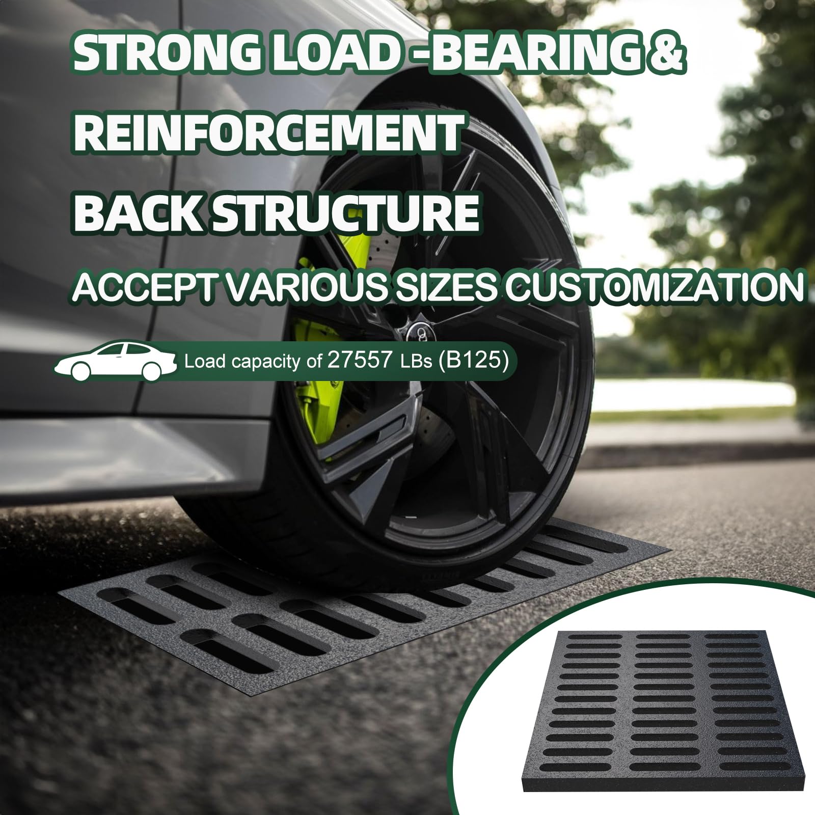 Cast Iron Drain Grate - 24x24 Inch -6