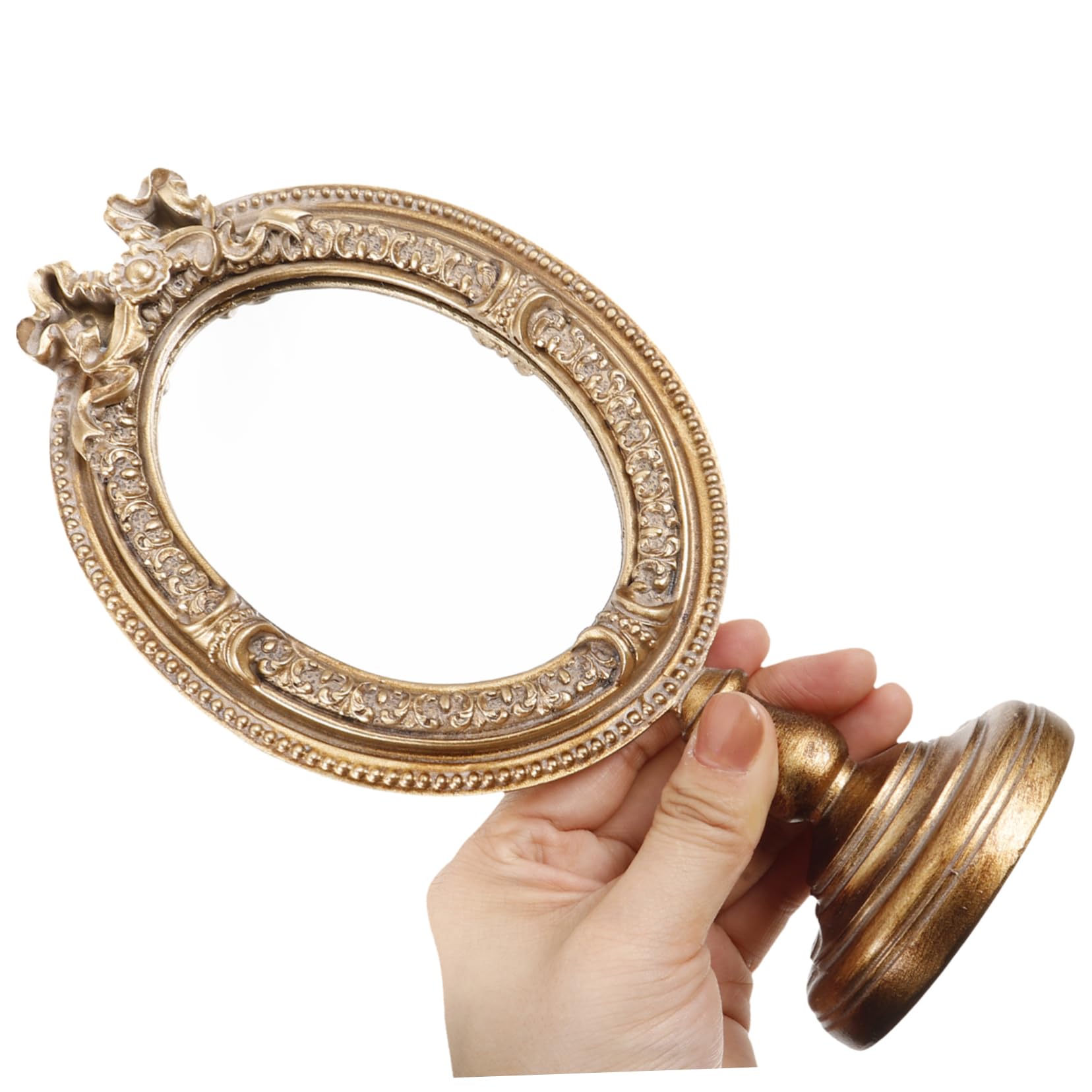 Healeved 3stücke Vintage Makeup Spiegel Mit Stabilem Standfuß Kompakter Tischspiegel Für Schlafzimmer Für Teenager Und Professionelle Makeup-künstler Langlebig Und Ästhetisch