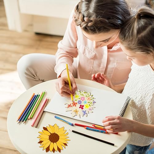 Miniatura 441 de Trébol de madera de gran tamaño de 7 pulgadas, adornos para el día de San Patricio para pintar, tréboles de madera en blanco en blanco, sin