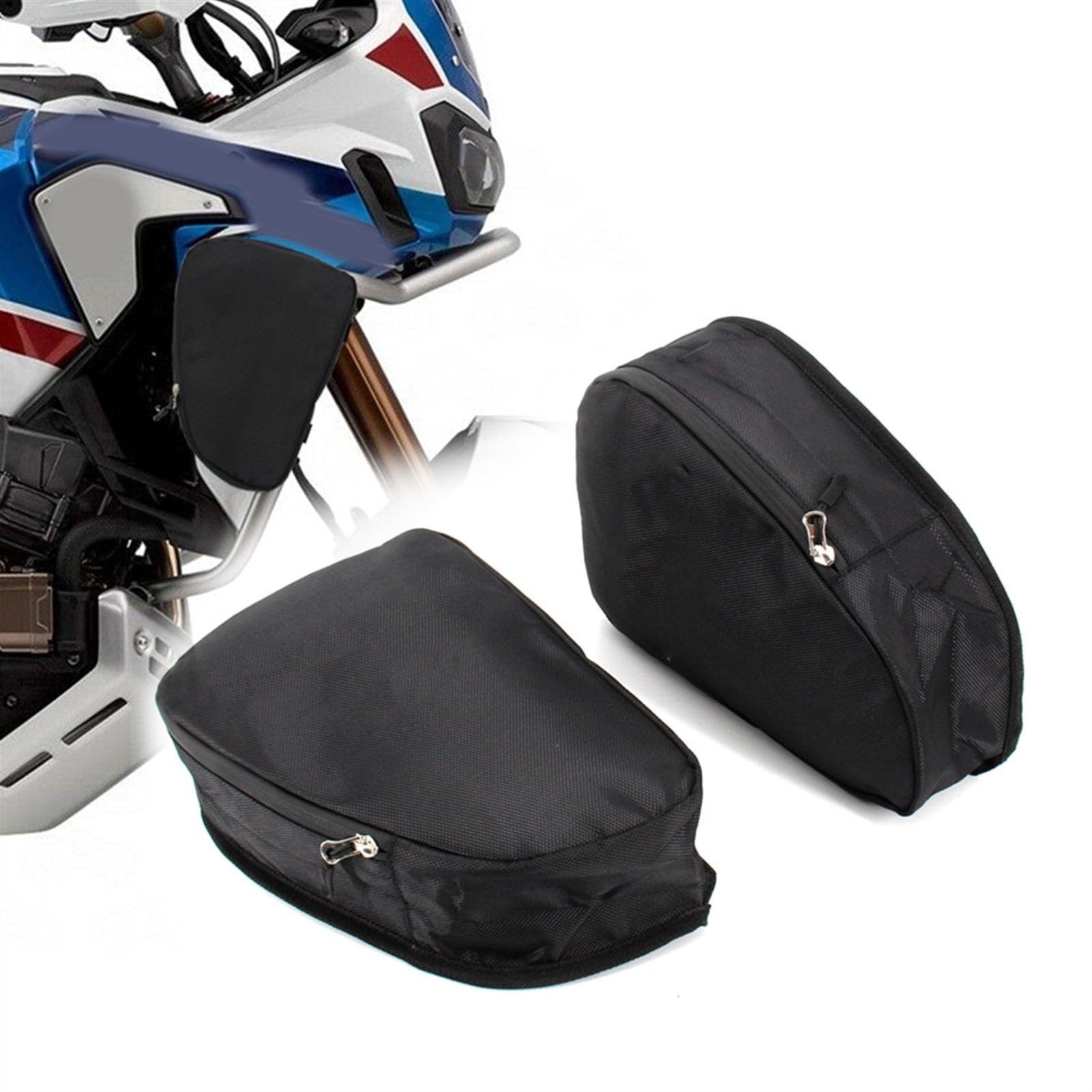 Cadre De Moto Crash Bars Sac Étanche Outil De Réparation Sacs De Placement pour Honda CRF1000L Africa Twin CRF1000L Adventure Sports Décorer, Noire