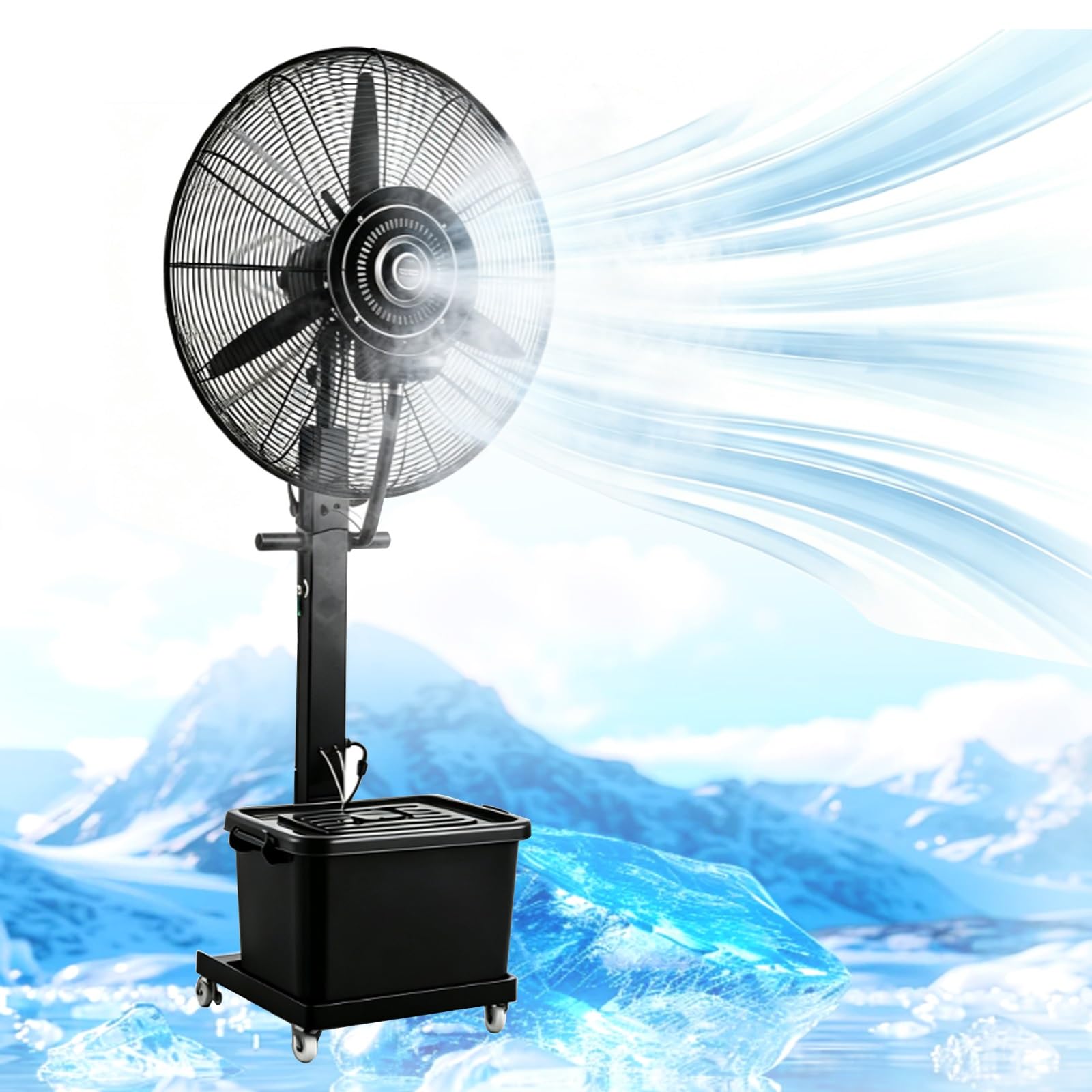 Industrieller Kühlerventilator Mit 42-l-Wassertank