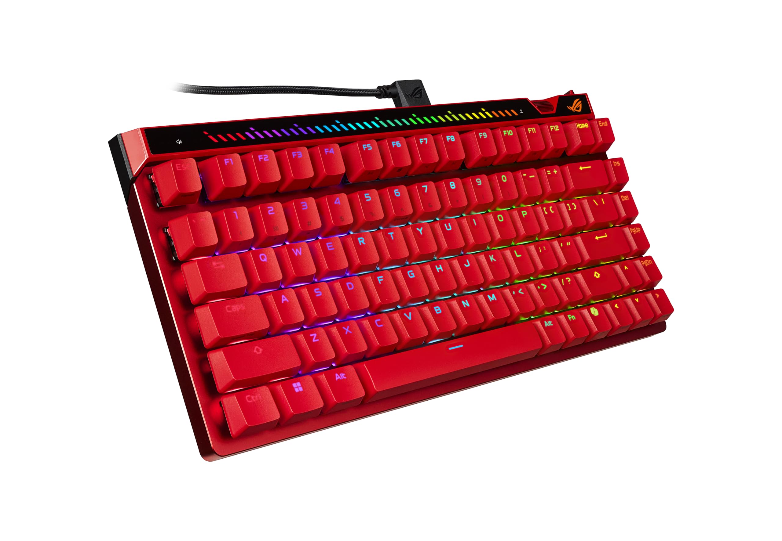 ASUS ROG Falchion Ace 75 HE - Tastiera da gioco analogica cablata/effetto Hall - 75% TKL, USB, interruttore magnetico HFX V2 hot swappable, trigger rapido, polling 8KHz, keycap PBT, custodia per il