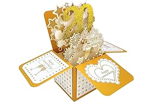 YiKaLus 20th Anniversary Pop Up Greeting Card: A Heartfelt Keepsake for Your Cherished Milestone