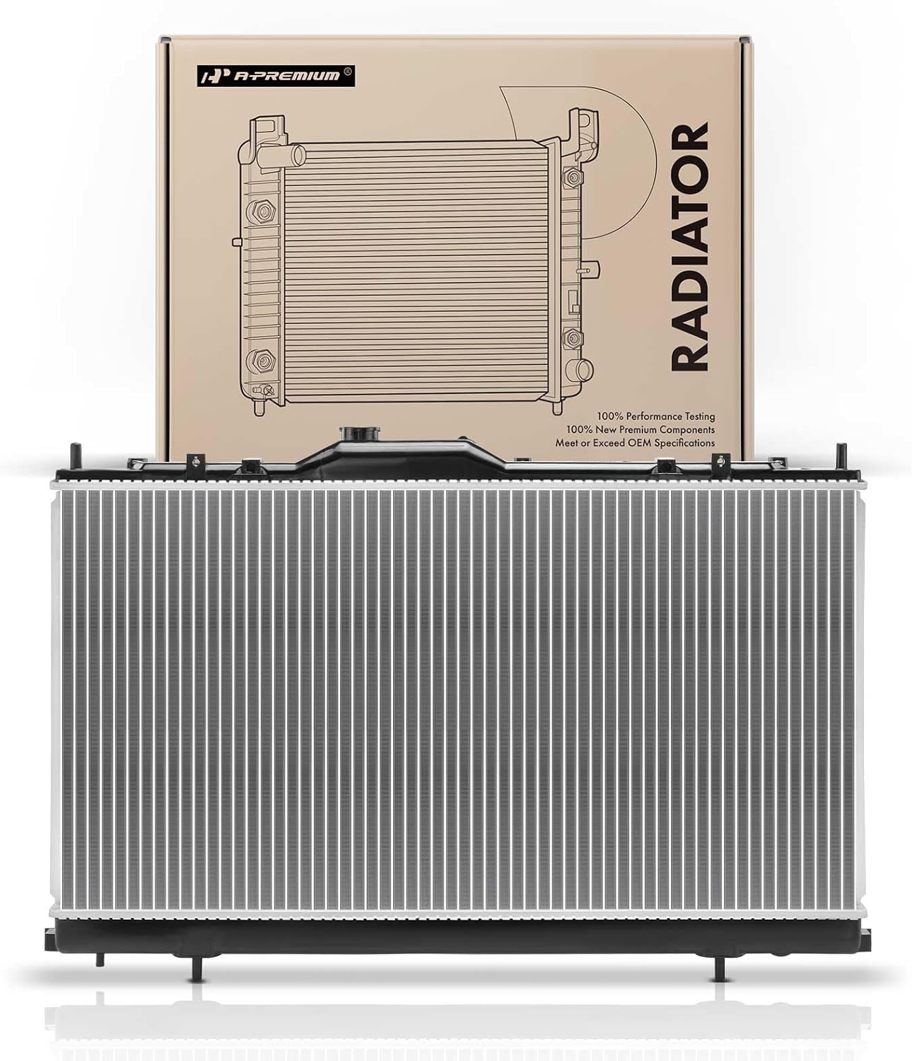 A-Premium Engine Coolant Radiator Assembly Compatible with Mitsubishi Galant 2004-2012 2.4L