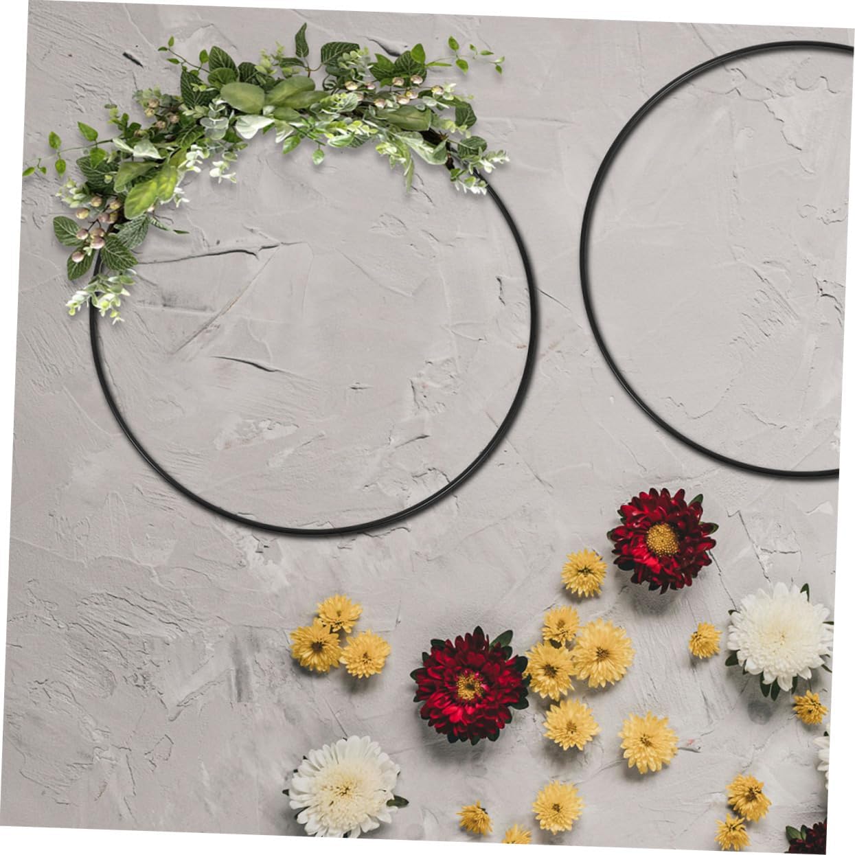 MAGICLULU 9pcs Wreath Hoops Round Wire Frames for DIY Floral Arrangements Wedding Decor and Craft Projects Sturdy Iron Hoops for Elegant Centerpieces and Home Decor