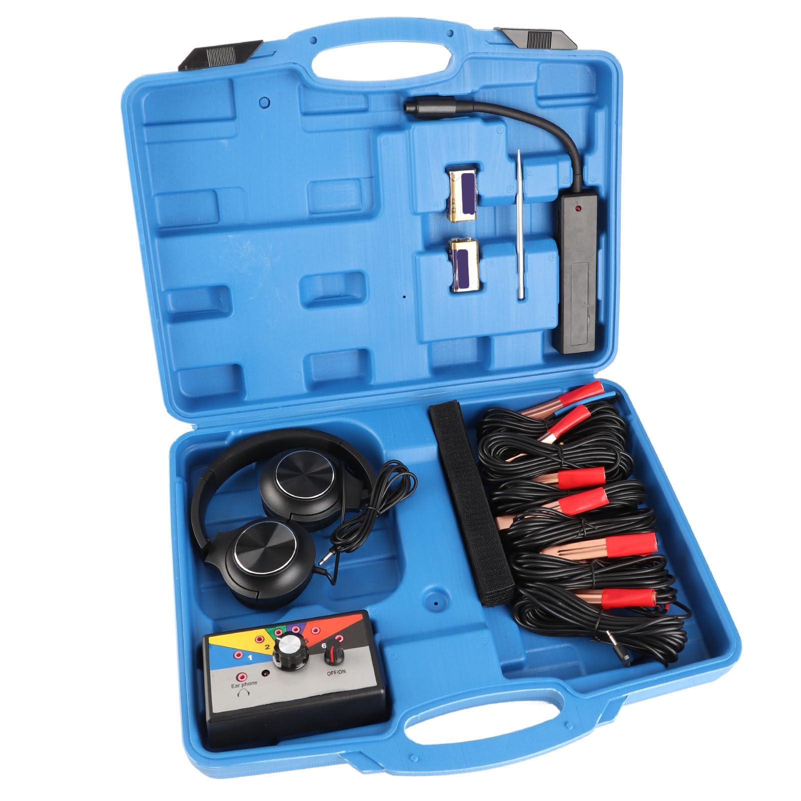Elektronisches Stethoskop-Set, Hochempfindliches 6-Kanal-Motorgeräusch-Diagnosegerät mit Sensoren und 4,8 M Langem Kabel für Mechanik-Werkzeug