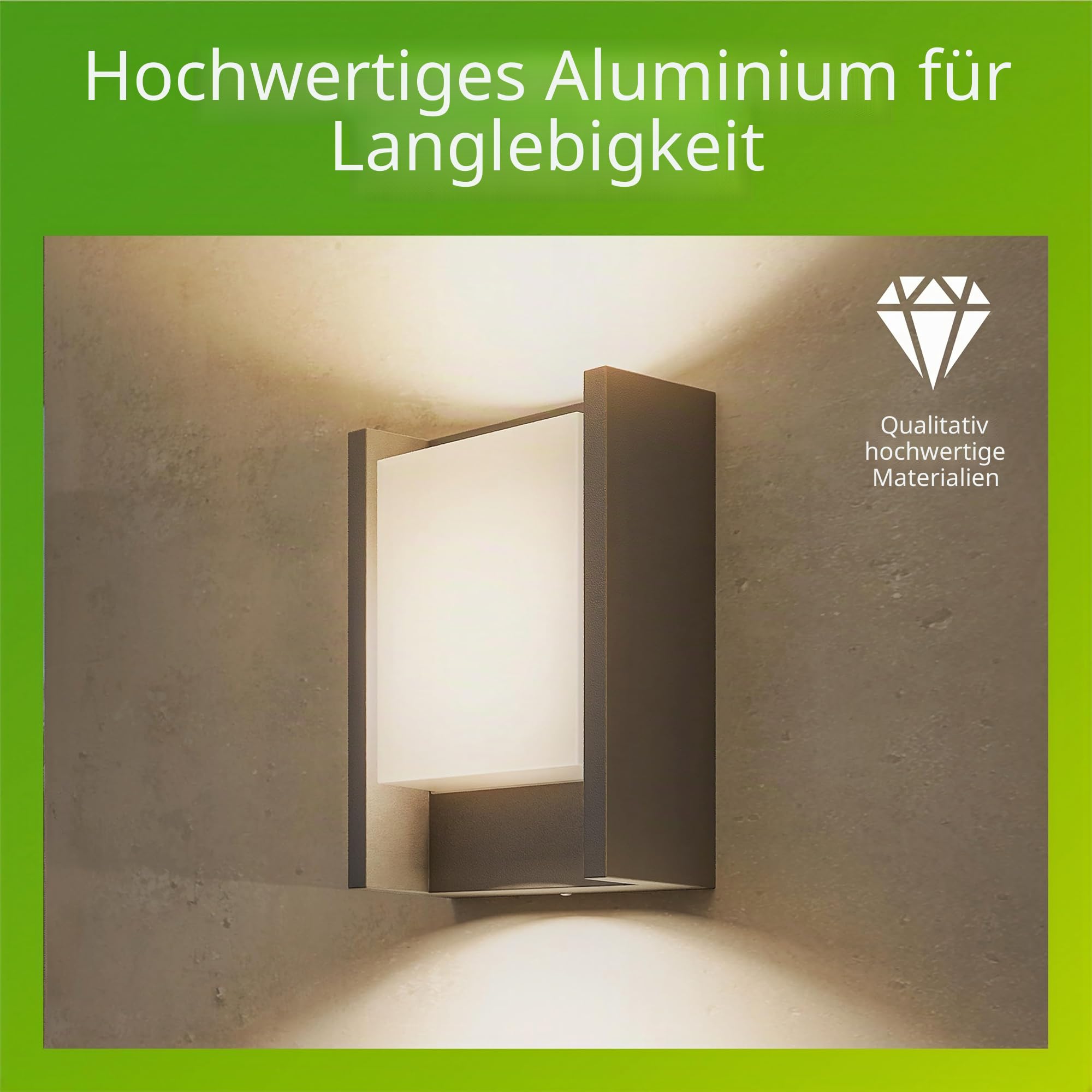 PHILIPS Arbour LED Outdoor Wandleuchte (6 W), wetterfeste Außenleuchte mit warmweißem Licht, energiesparende LED Beleuchtung, anthrazit