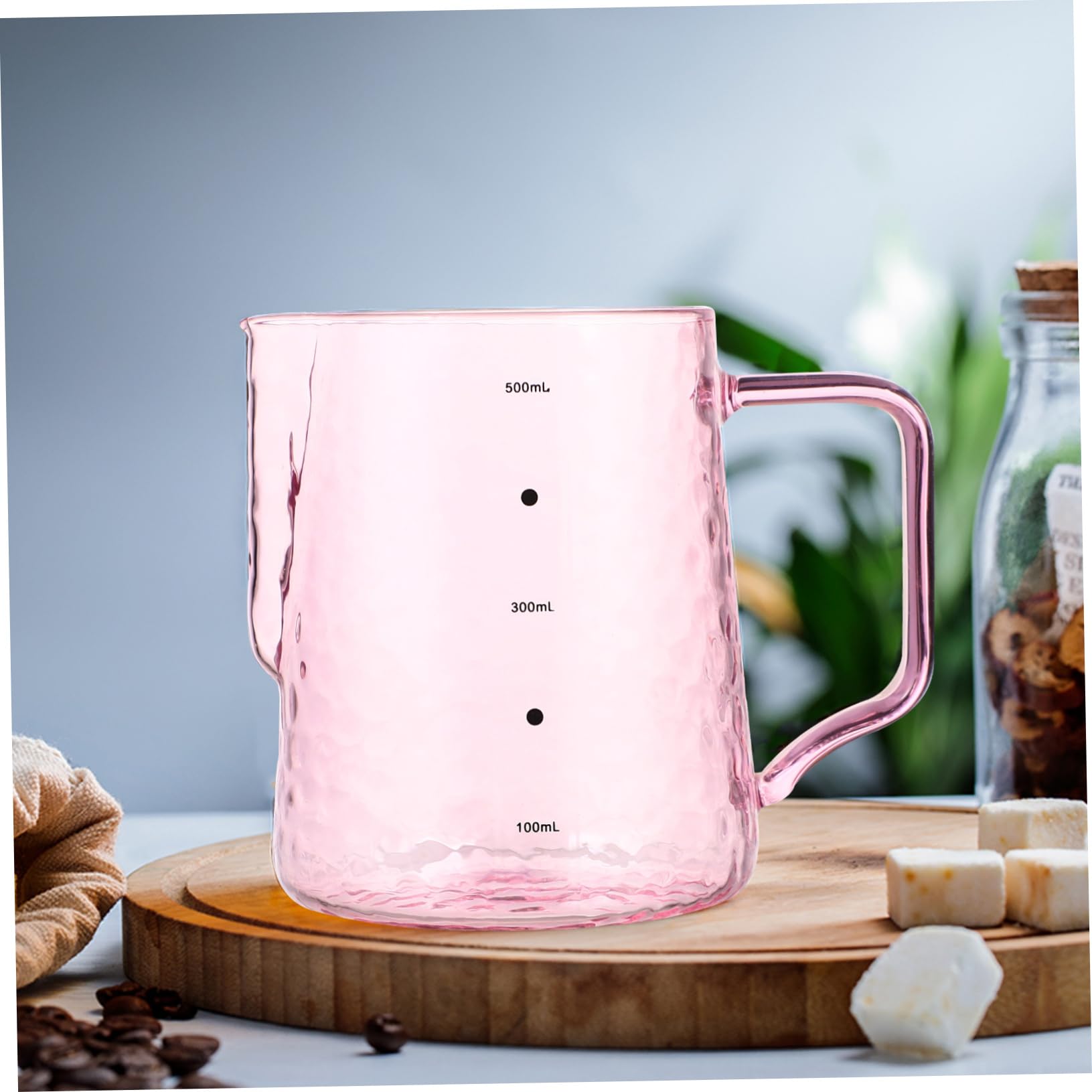 HEMOTON 1 Pc Pentola Mini Caraffa Per Crema Piccolo Terrario Bicchierini Da Caffè Espresso Caraffa Graduata in Brocca Di Cremiera Brocca Per Latte Art Scala Tè Freddo Bicchiere
