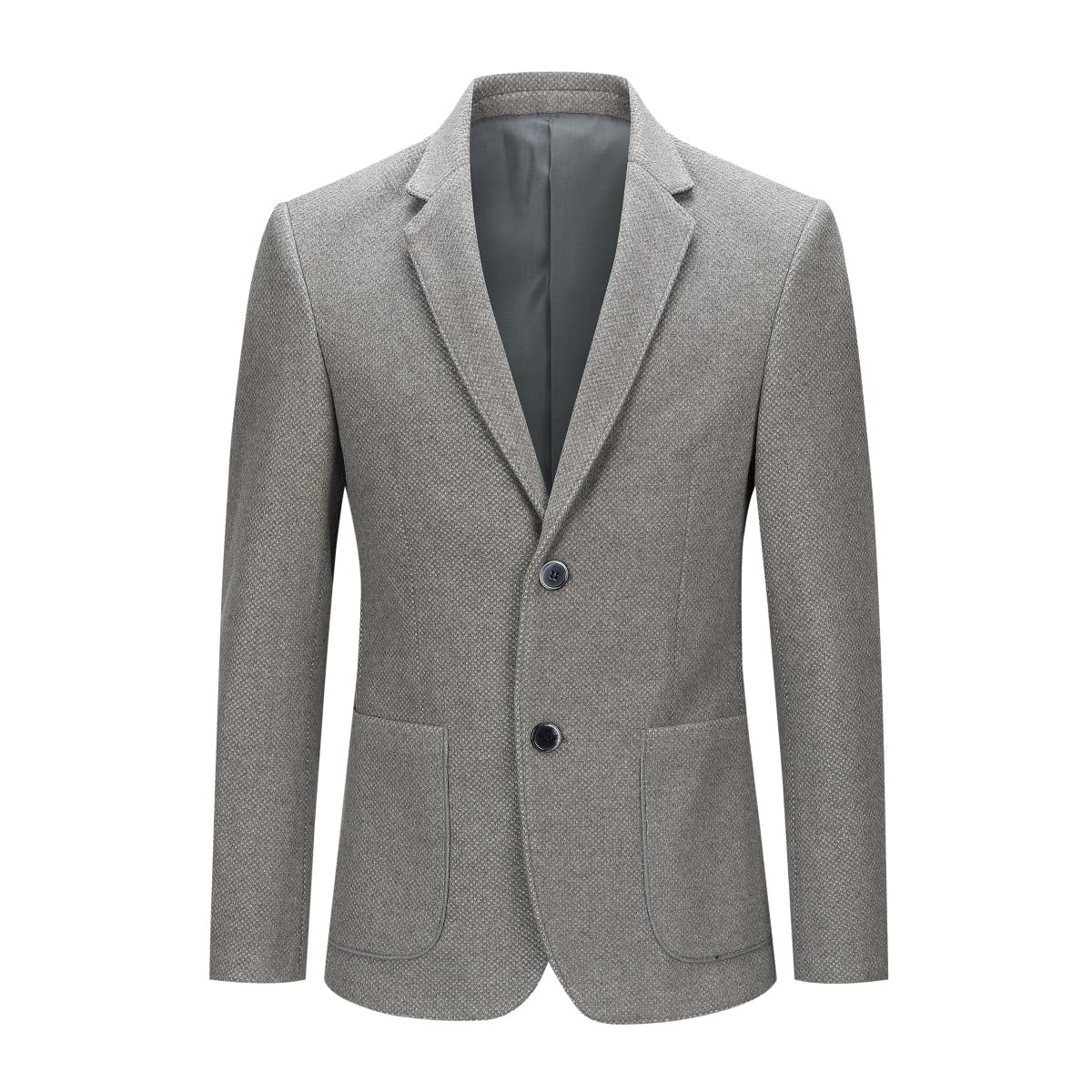 YOUTHUP Sakko Herren Wolle Jacke 2 Knöpfe Slim Fit Sportlich Anzugjacke Winter Tweed Blazer