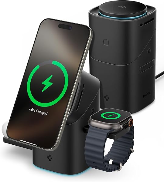 Spigen Essential MagFit Qi2 15W Supporto Caricatore MagSafe 3 in 1