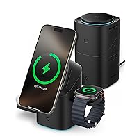 Spigen Essential MagFit Qi2 Caricatore Wireless 3-in-1 con MagSafe 15W