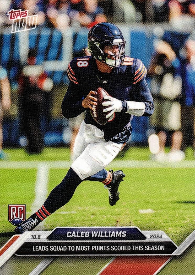 2024 Topps Now Football #8 Caleb Williams Rookie Card - Only 4,728 made!