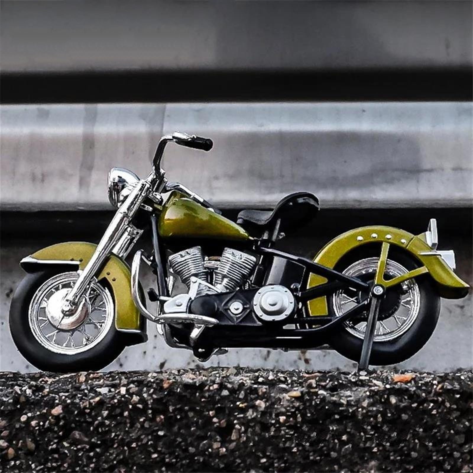 SEYXF Motorbike Toy 1:18 for Harley for Davidson for Hydra Glide 74FL 1953 Motorcycle Model Simulation Diecast Metal Toy Gifts(Green Retail Box)