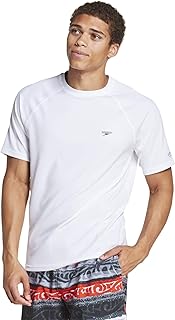 Men's Uv Swim Shirt Short Sleeve Regular Fit Solid